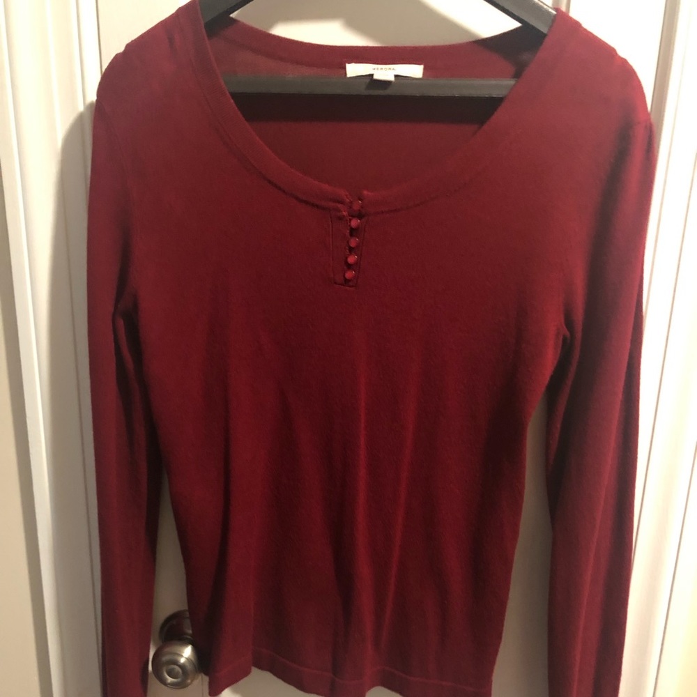 Burgundy Sweater